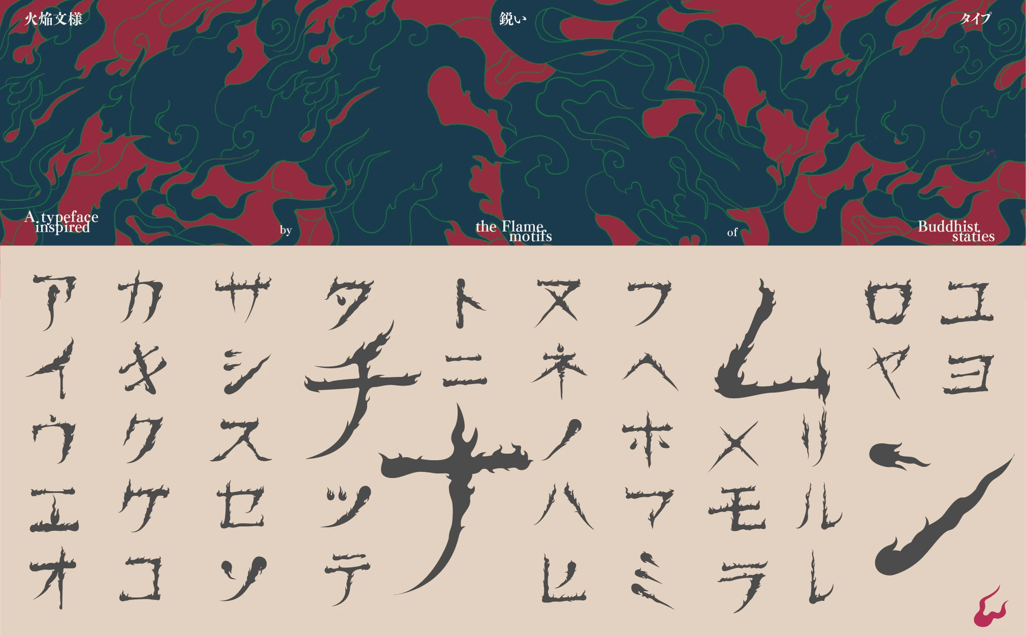 火焰纹样字体设计